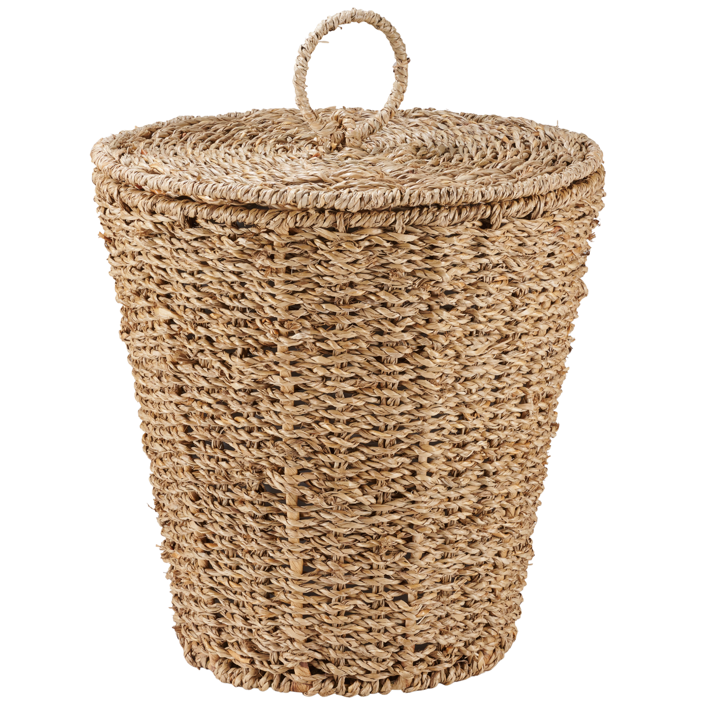 3 Gallon Wicker Trash Can with Lid and Liner
