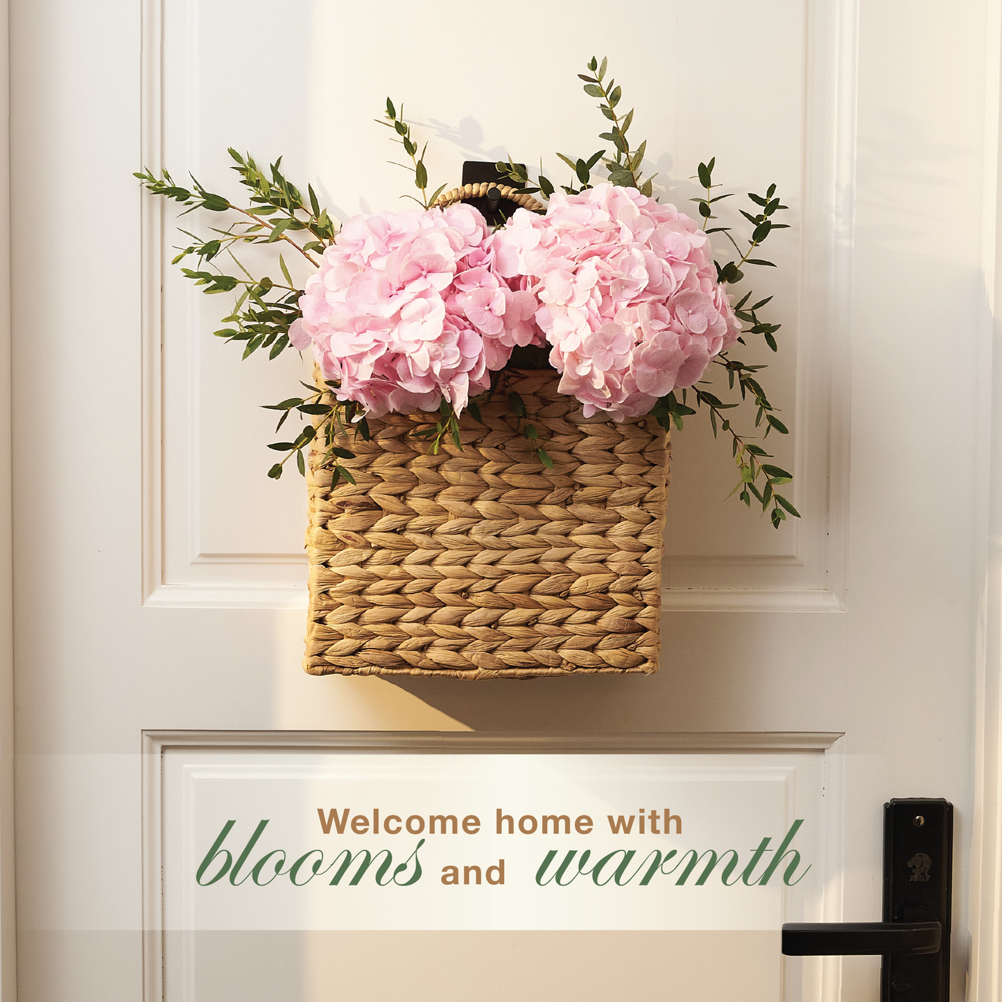 Set of 2 Wicker Hanging Basket for Organizing