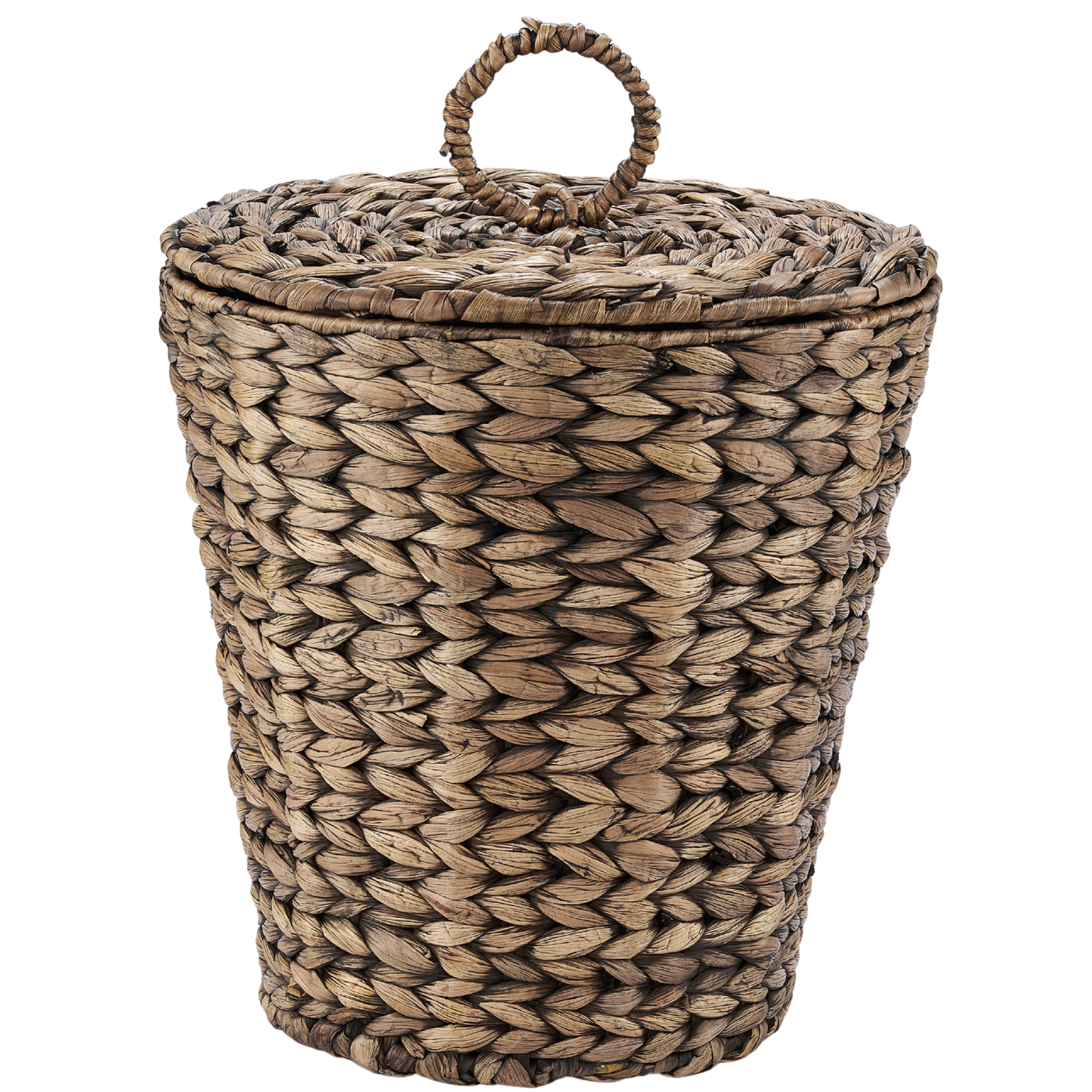 3 Gallon Wicker Trash Can with Lid and Liner