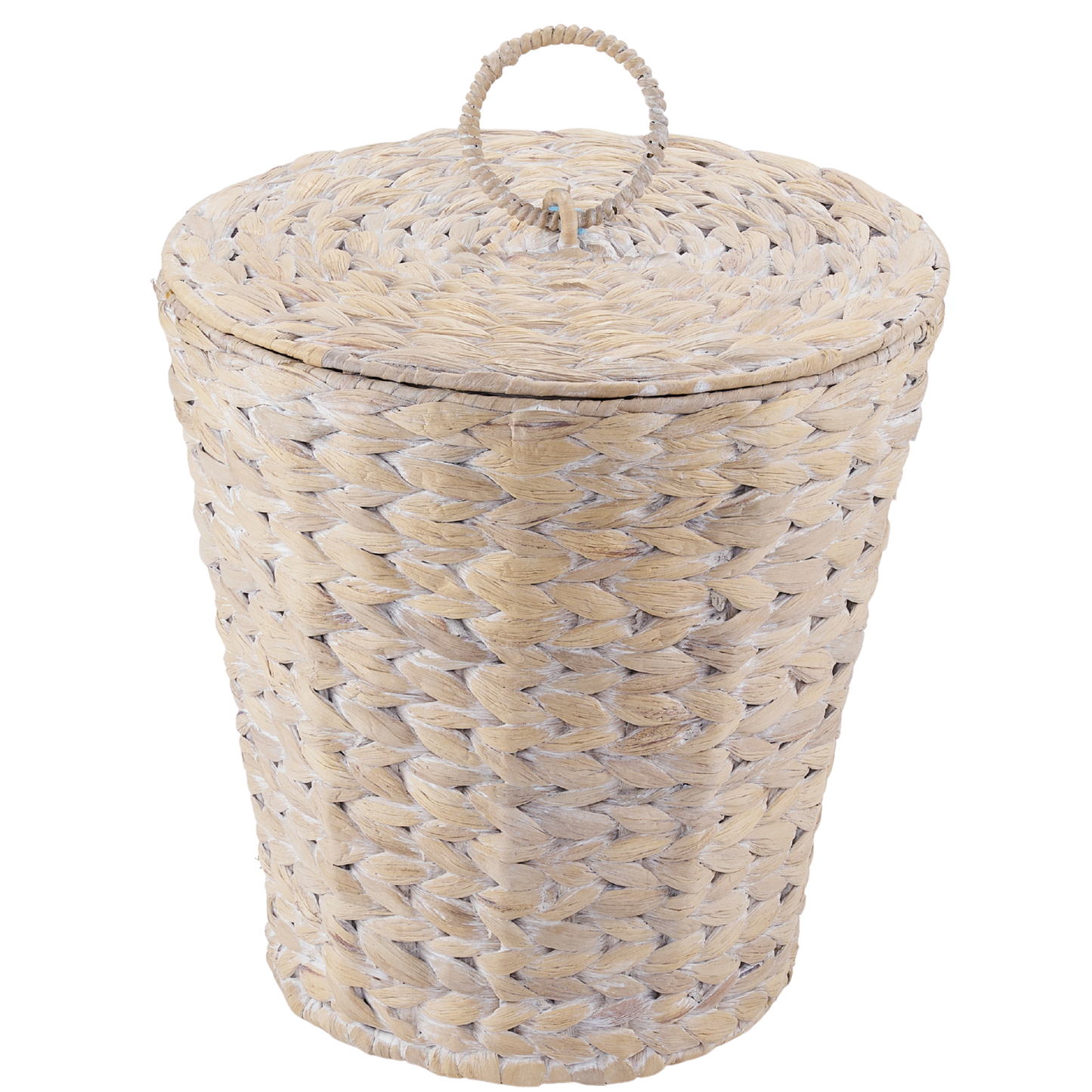 3 Gallon Wicker Trash Can with Lid and Liner